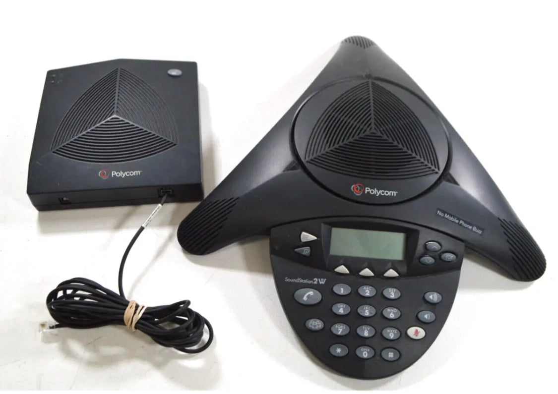 Polycom SoundStation 2 Вт, 2201-67800-160, 1,9 ГГц, телефон для конференц-связи и ресивер
