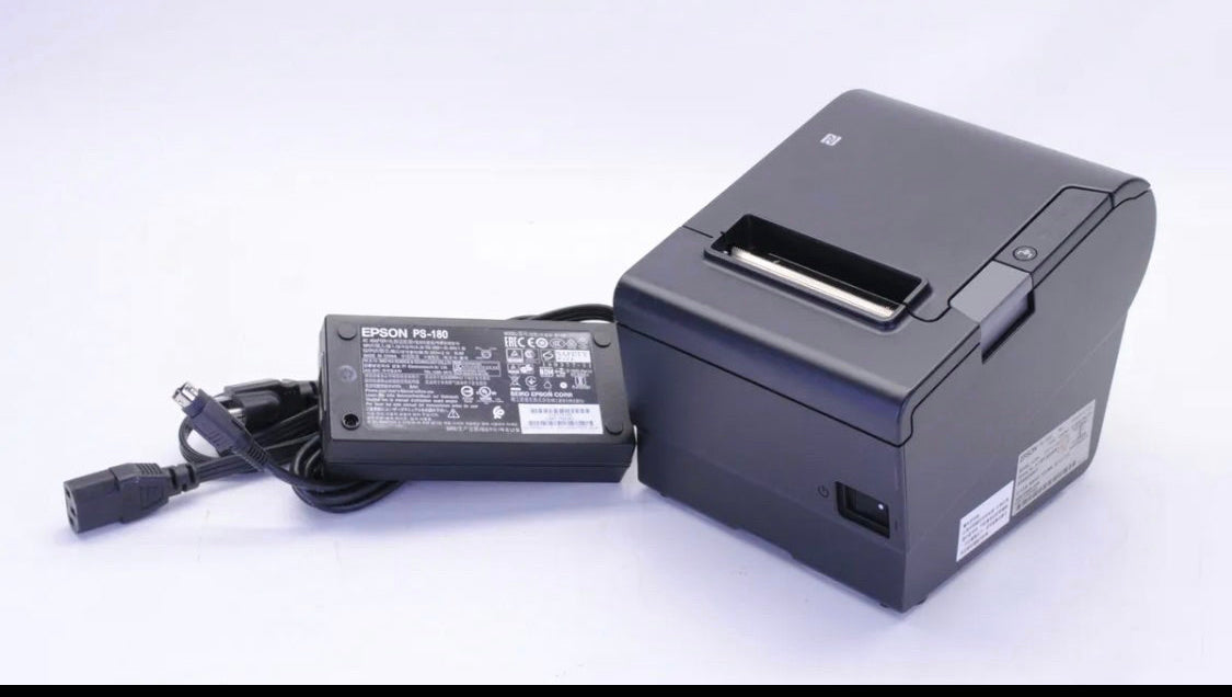 POS-принтер Epson TM-T88VI (M338A) с блоком питания Ethernet (немного использовался)