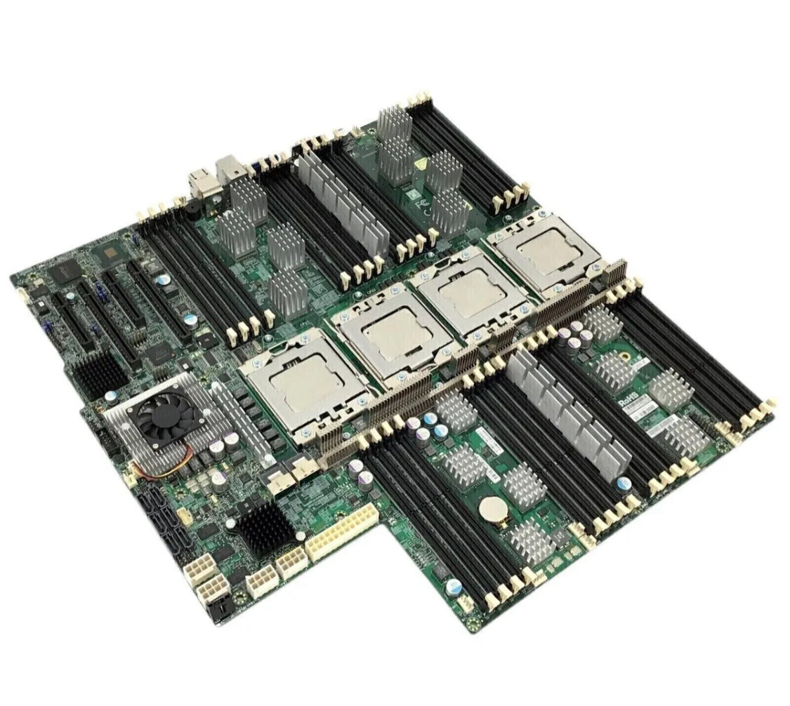 Proprietäres Supermicro X8QB6-F LGA 1567-Motherboard mit 4x E7-4850 = 40 Kernen