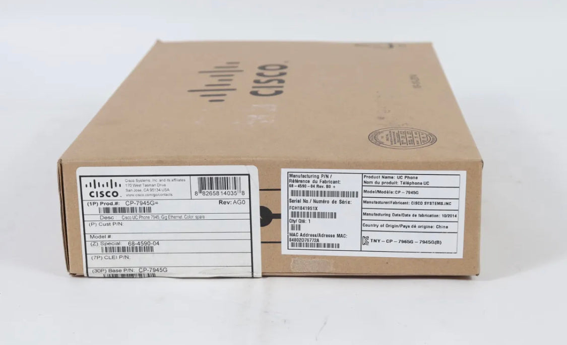 НОВЫЙ! Гигабитный телефонный телефон Cisco 7945G IP VoIP — CP-7945G