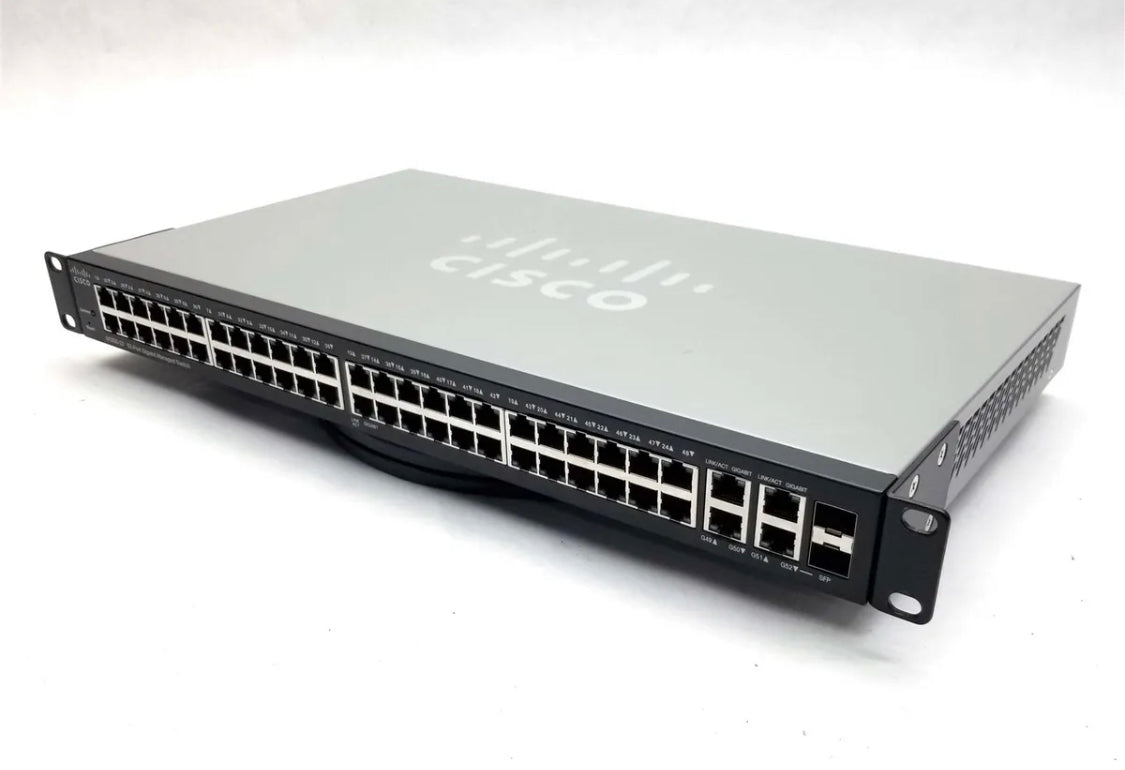 Cisco Switch SG300-52 52-Port-Gigabit-Managed-Ethernet-Netzwerk mit Rack-Ohren