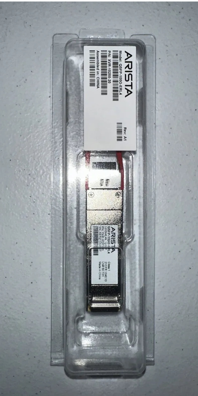Genuine ARISTA QSFP-100G-ERL4 100GBASE-ERL4 QSFP transceiver XVR-10250-20