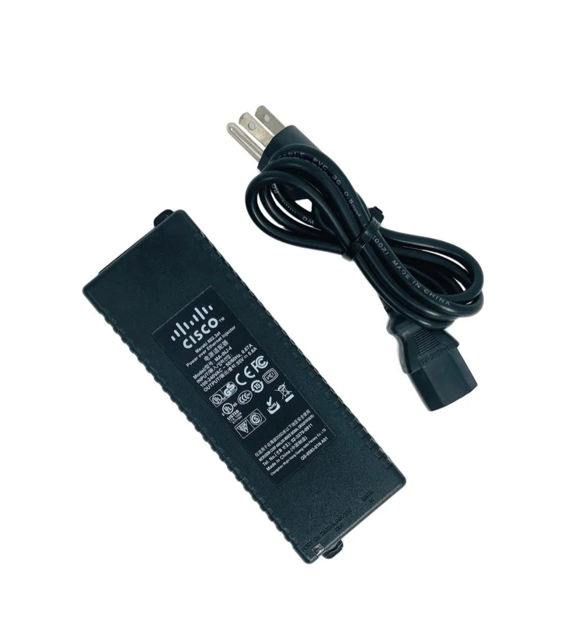 Cisco PD-9001 SB-PWR-INJ2 PD-9001GR/AT/AC POE-Injektor 30 Watt mit Kabel