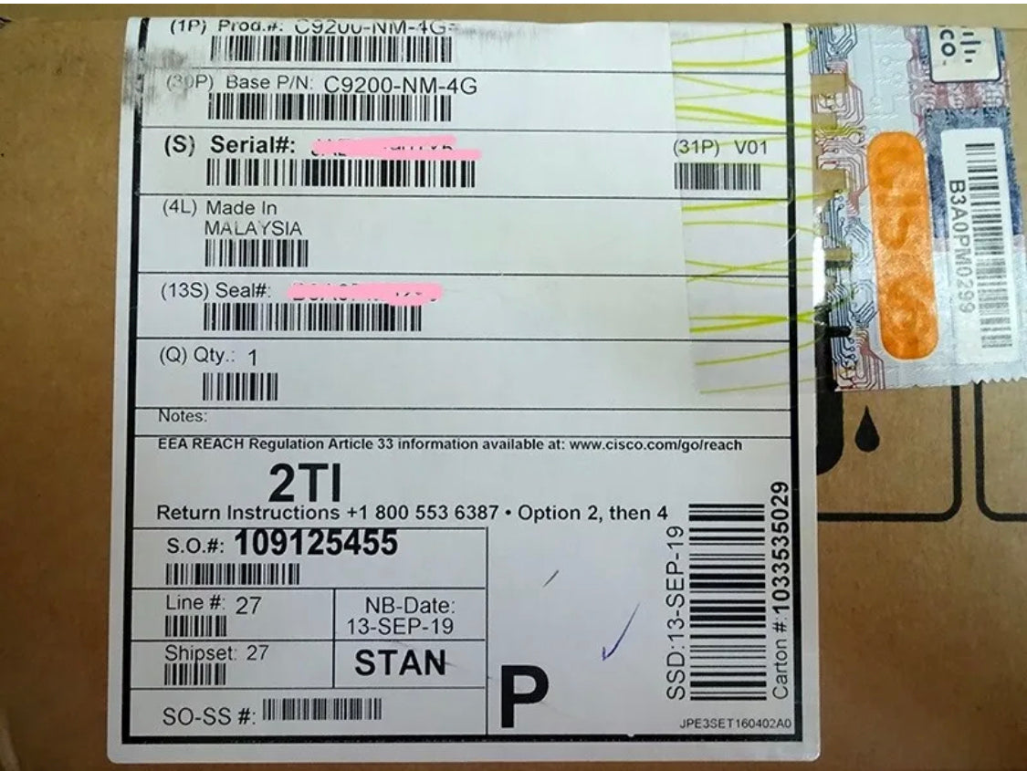C9200-NM-4G NEU Cisco Catalyst 9200 4 x 1GE Netzwerkmodul neu versiegelt