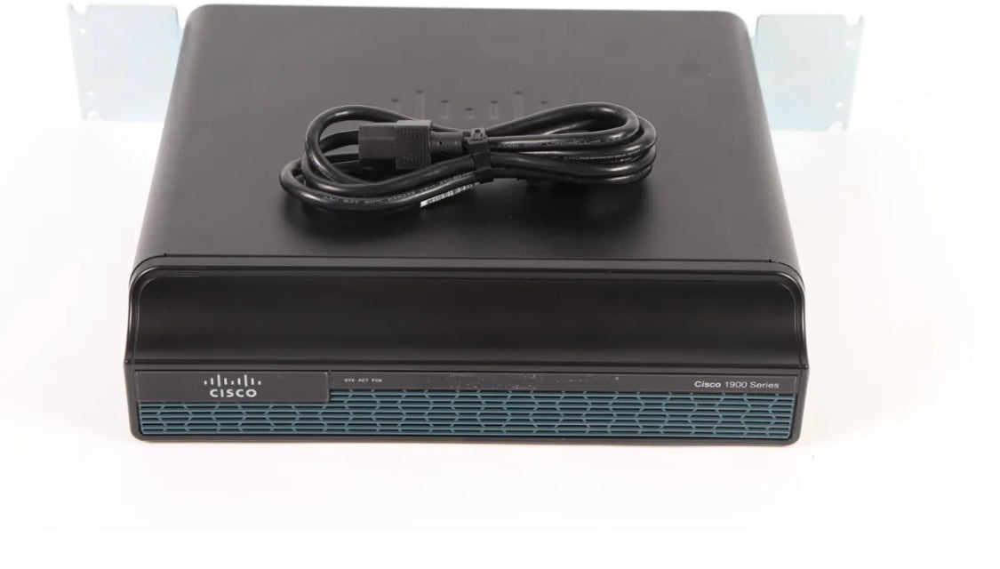 Cisco CISCO1941-/K9 Gigabit-Ethernet-Router mit 2 Ports und 2 EHWIC-Steckplätzen