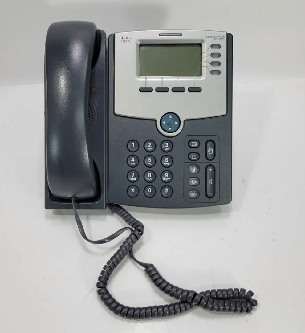 Cisco SPA 504G PoE-IP-Telefon mit 4 Leitungen und 2 Ports
