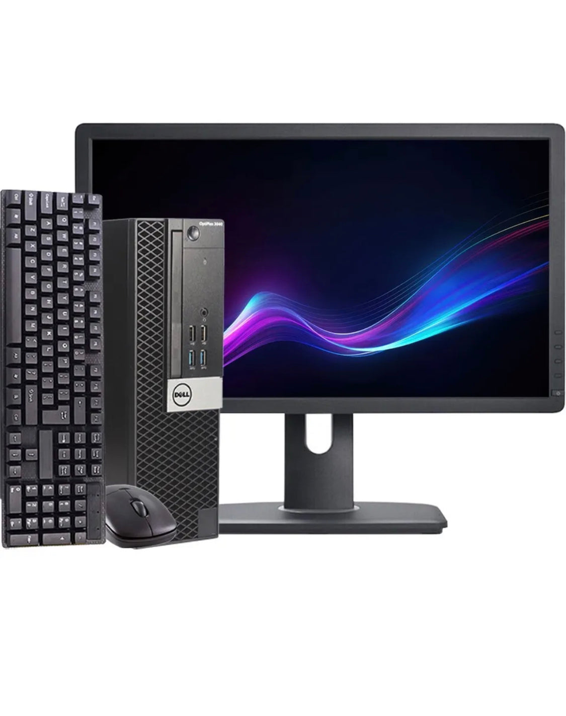 Dell Desktop-Computer PC 8 GB RAM 240 GB SSD 20 Zoll LCD Windows 10 Webcam WLAN