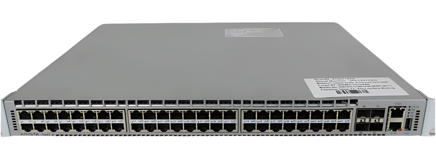 Arista DCS-7048T-AR 48 портов 100/1000 RJ45 + 4 коммутатора SFP+ (воздух сзади и спереди)