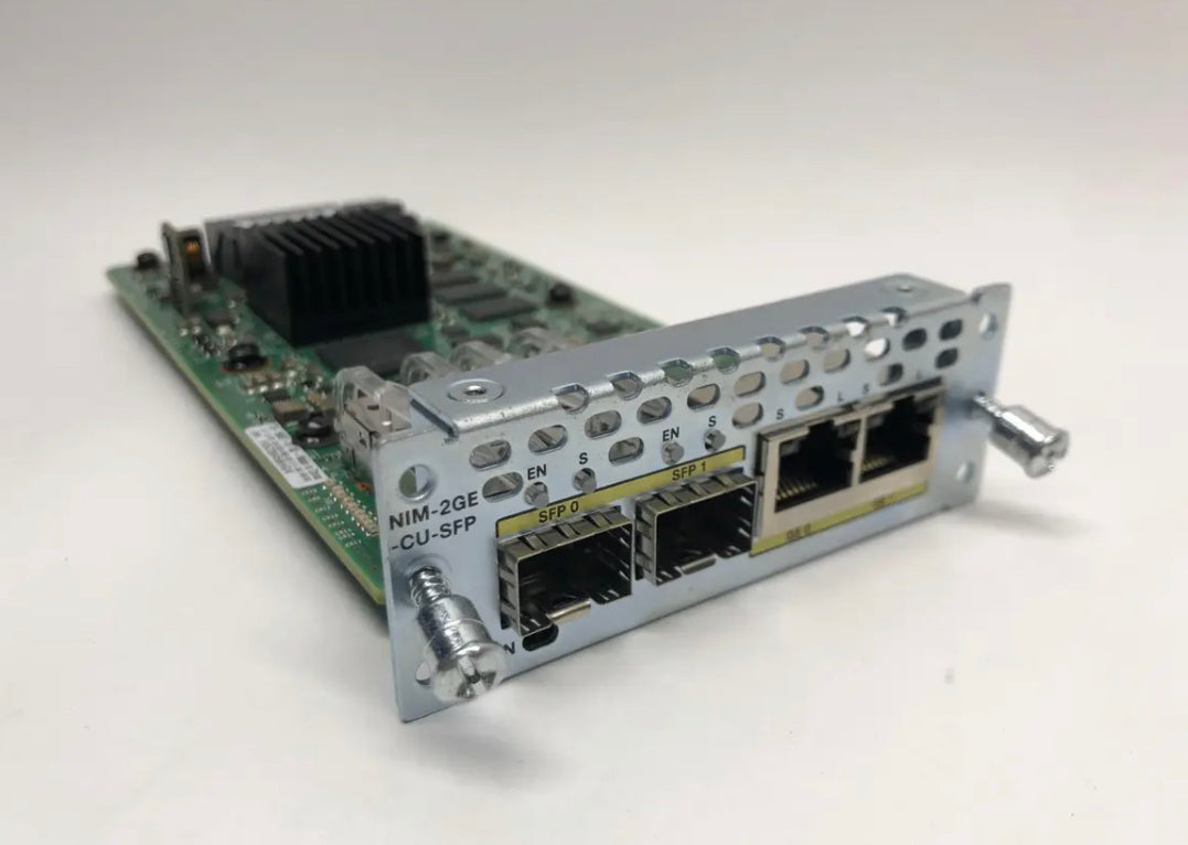 Cisco NIM-2GE-CU-SFP 2-Port-Gigabit-Ethernet-WAN-Modul / 73-16607-07 – VGC