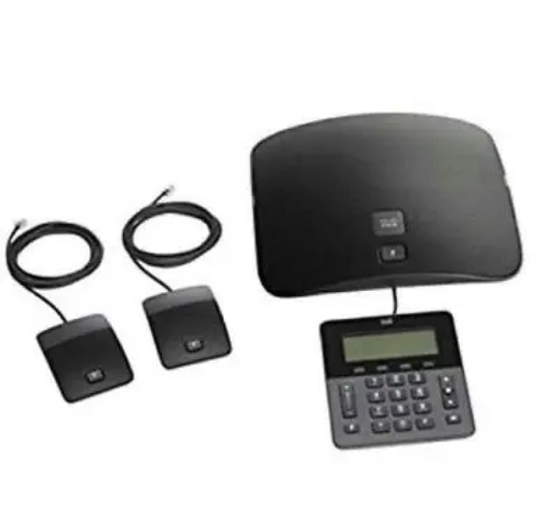 Cisco CP-8831 UC-Konferenztelefon mit Tastatur/Display und (2) externen Mikrofonen – NEU