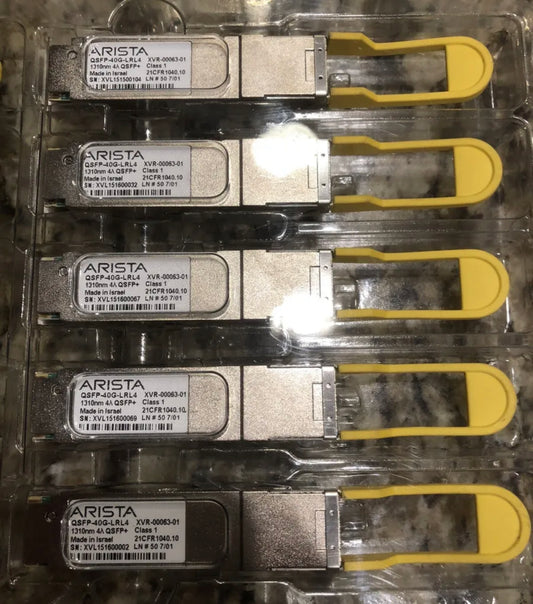 Arista QSFP-40G-LRL4 Klasse 1 XVR-00063-01 1310 nm QSFP+ 1 km