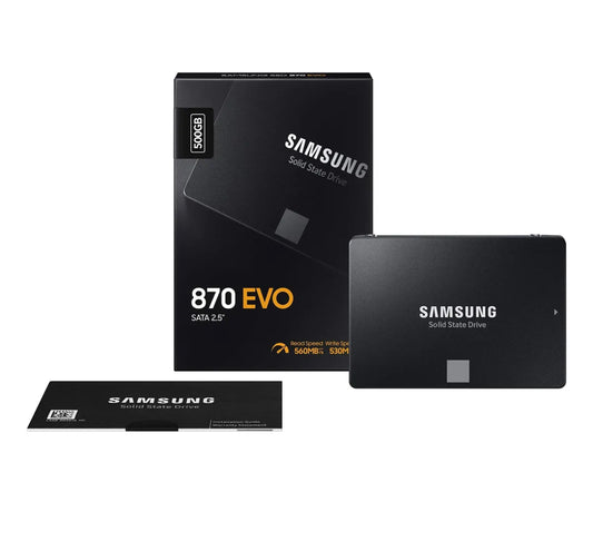 Внутренний твердотельный накопитель Samsung 870 EVO, 500 ГБ, 2,5 дюйма — MZ-77E500E