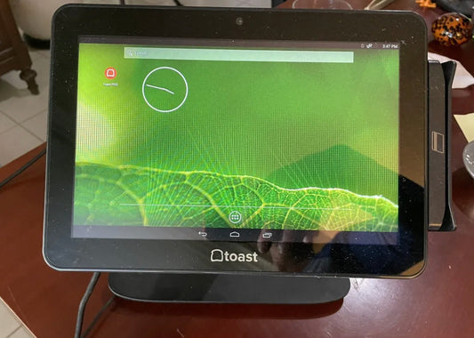 ELO ESY10i1B 10-Zoll-Touchscreen-Toast-Kassensystem – mit EMV-Kartenleser