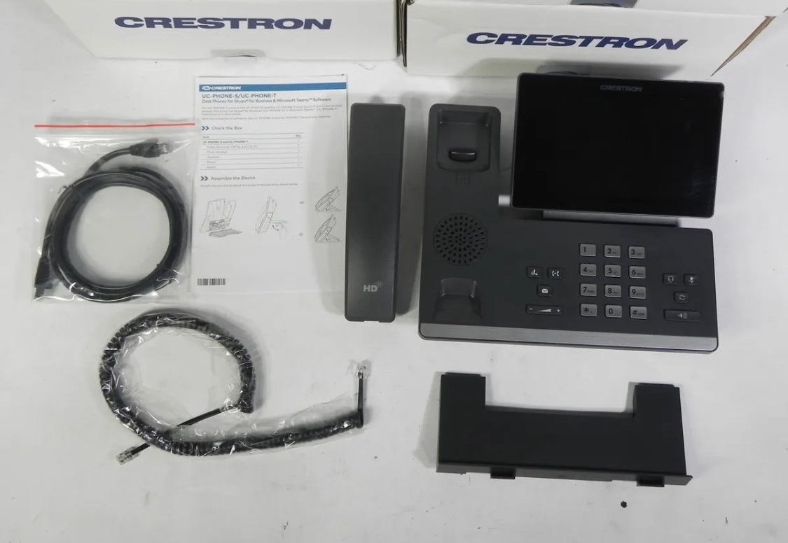 Crestron UC-Phone 6510536 Цветной IP-телефон Microsoft Teams с сенсорным экраном