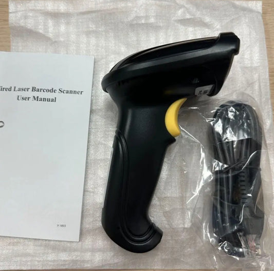 USB 2.0 Laser-Barcode-Scanner, tragbarer Barcode für POS-Inventurcomputer