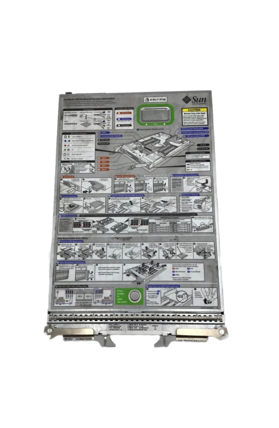 Сервер Sun Microsystems Blade X6250 1U, 4 отсека, 2,5 дюйма, SFF SATA