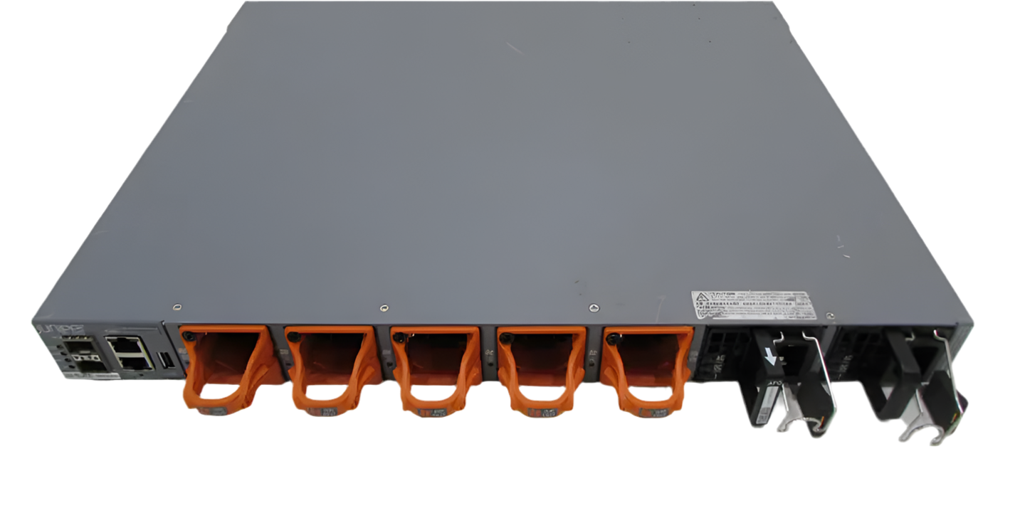 Juniper QFX5100-24Q-3AFO 24 QSFP ports, with 2 expansion slots and Front to Back Airflow