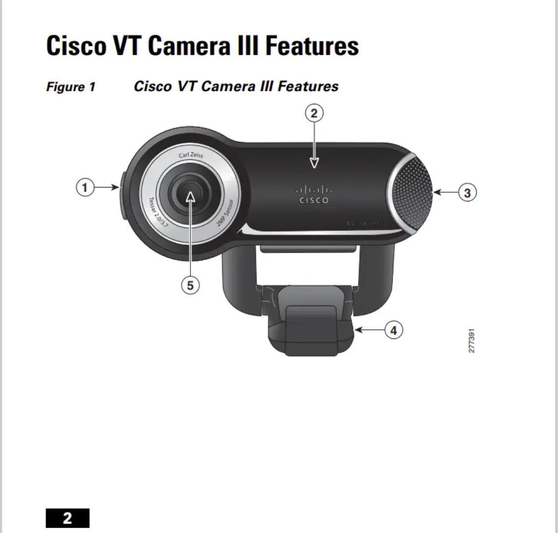 Cisco CUVA-V3 VT Kamera III Logitech QuickCam Pro 9000 Webcam