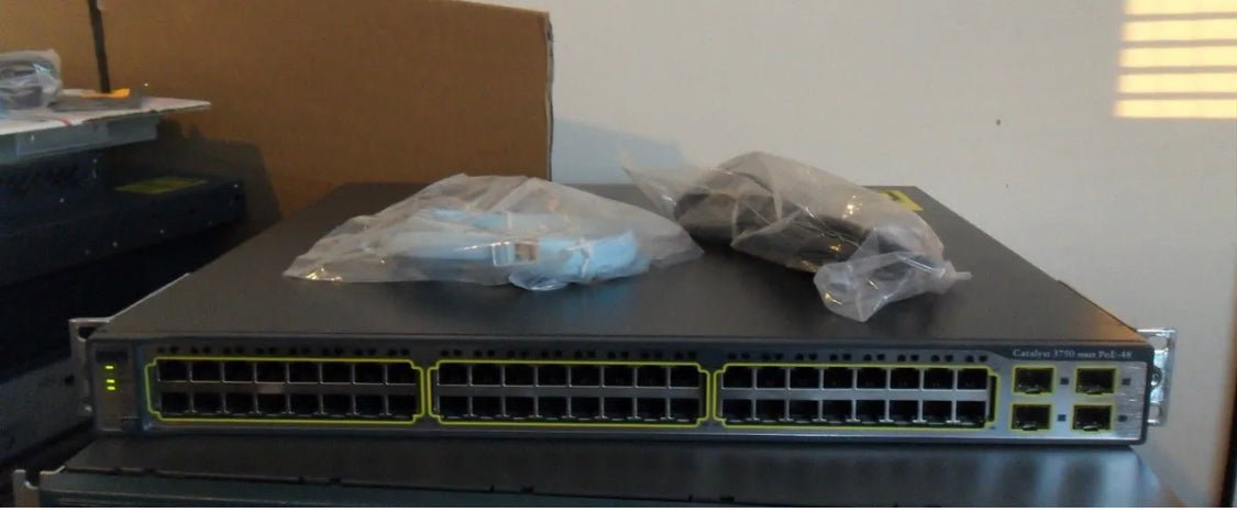 Cisco WS-C3750-48PS-S 48 Ports Lyr 3 Switch 4x SFP