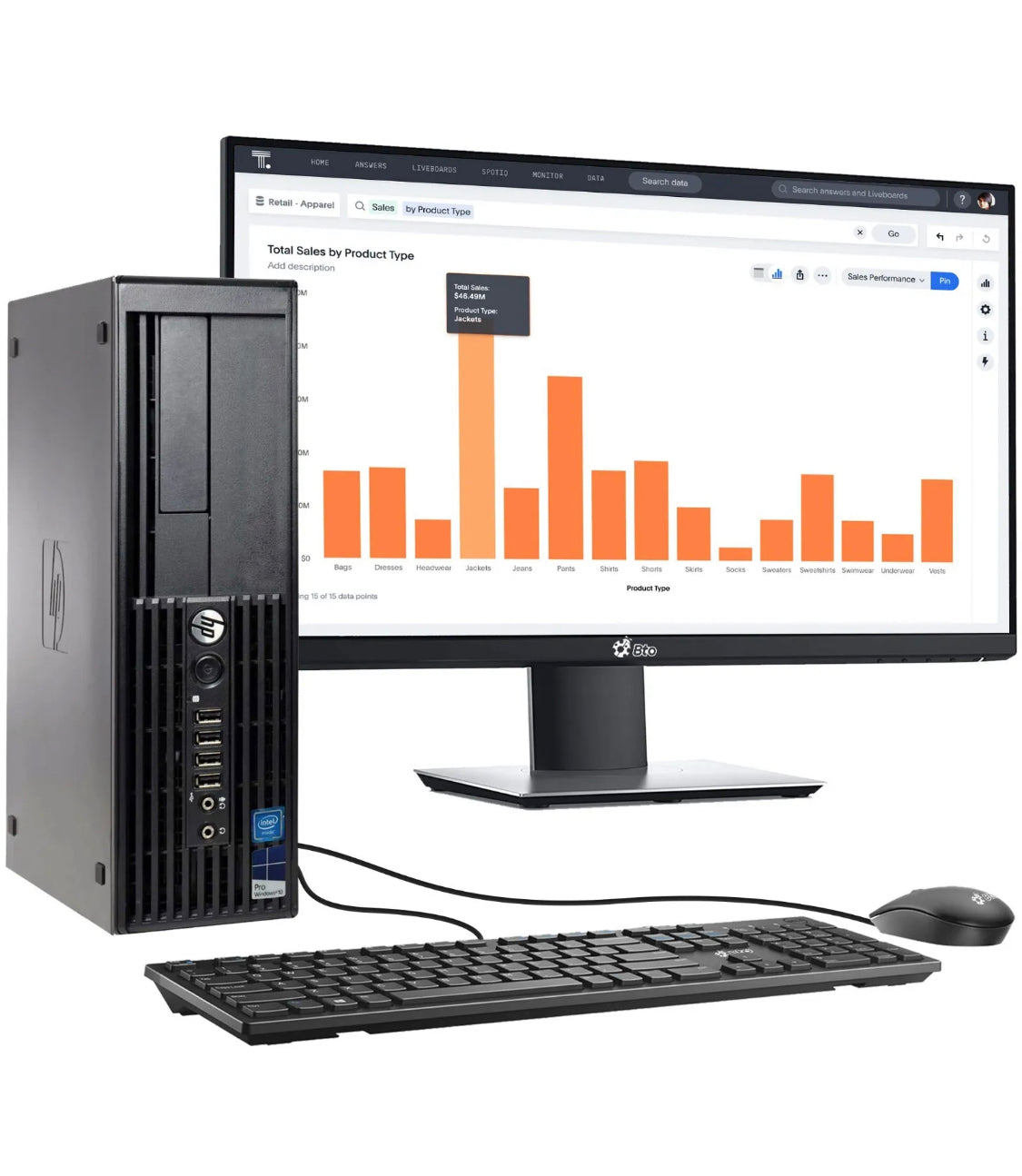 Настольный компьютер HP Intel Core i5, 16 ГБ оперативной памяти, 1 ТБ, жесткий диск, 22-дюймовый ЖК-монитор/клавиатура/мышь, Wi-Fi Win10 SFF, ПК/офис