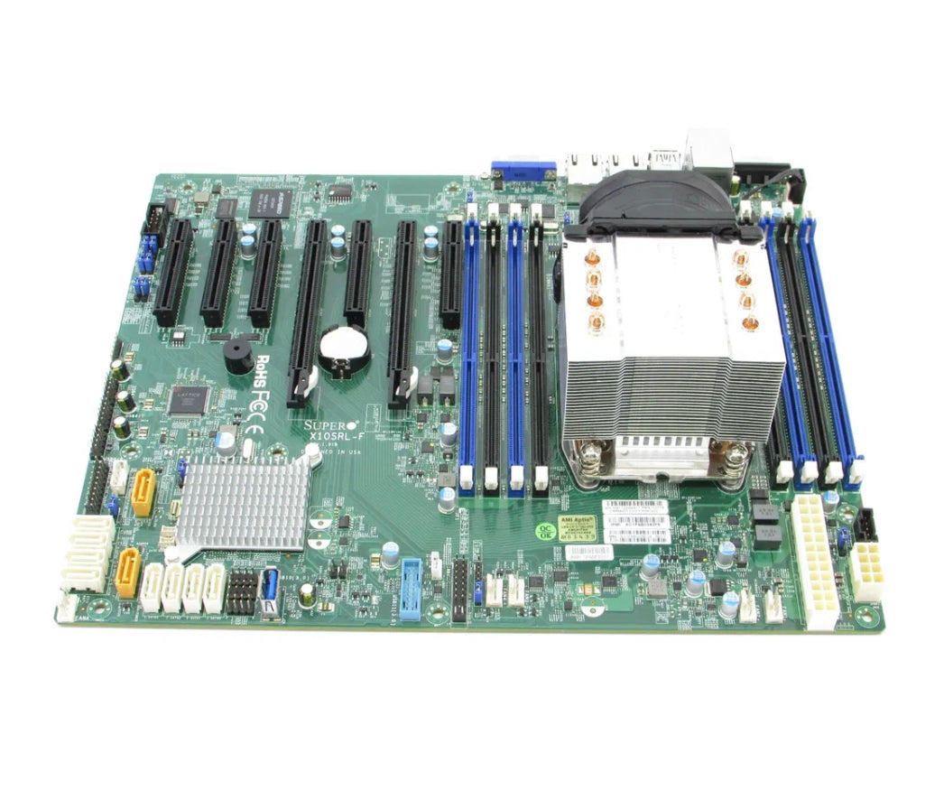 Supermicro X10SRL-F Intel LGA2011 ATX-Motherboard mit Kühlkörper, keine CPU, kein RAM