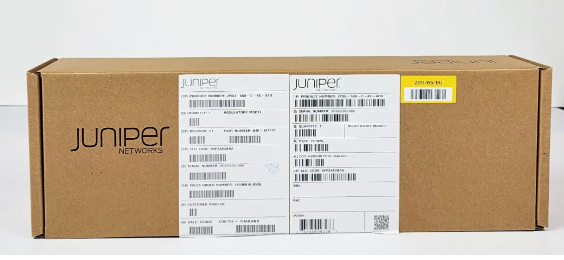 Juniper JPSU-550-C-AC-AFO 640-107107 PSU for EX4400 550W AC power supply