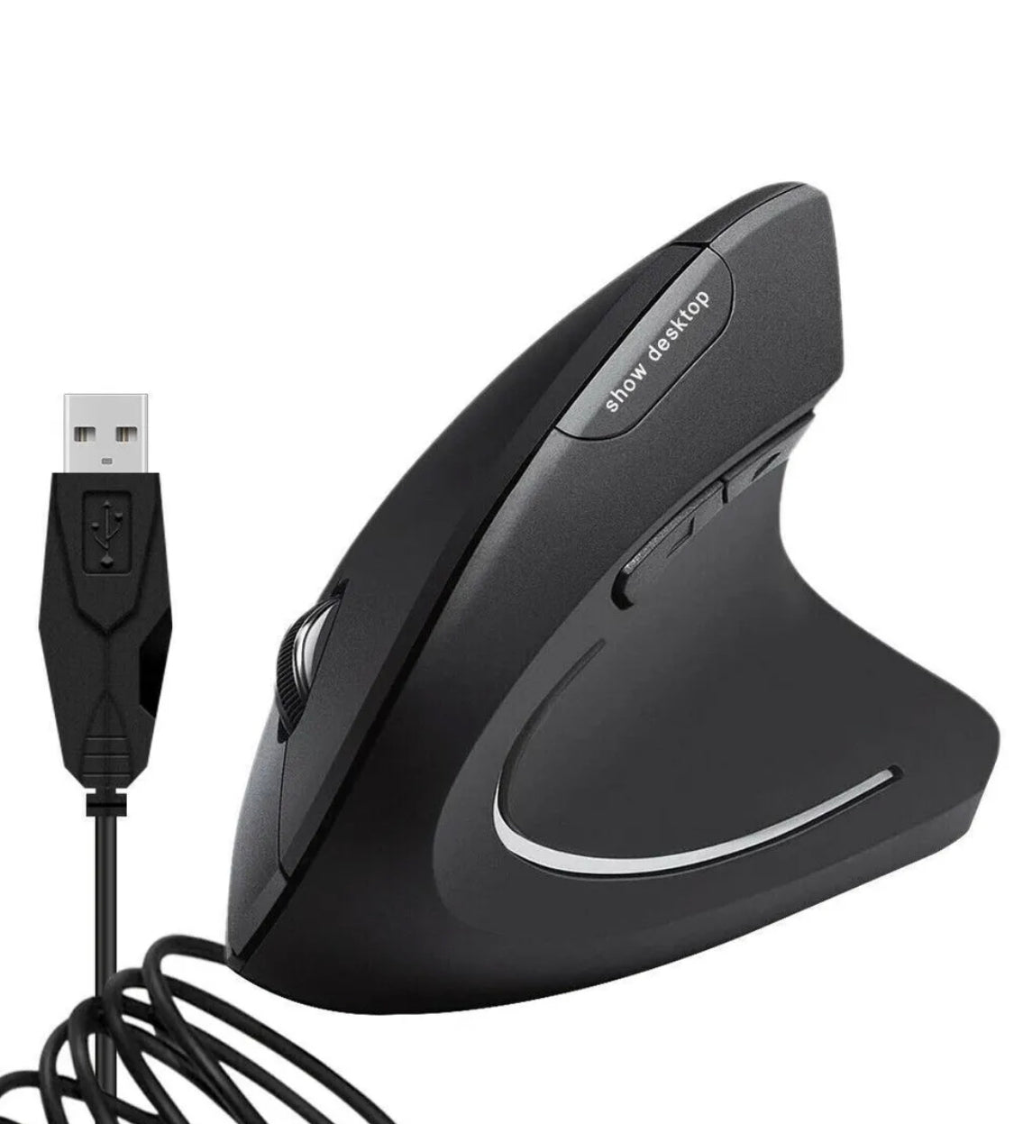 6D USB-проводная эргономичная вертикальная оптическая мышь для ПК, ноутбука, склад в США