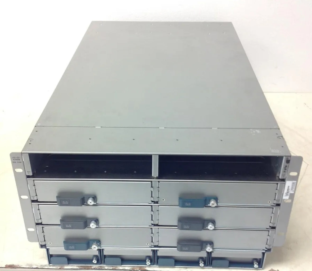 Cisco UCS 5108 Blade-Server-Chassis-Gehäuse N20-C6508, 4 x Netzteil, 8 x Lüfter, 2 x Stoff