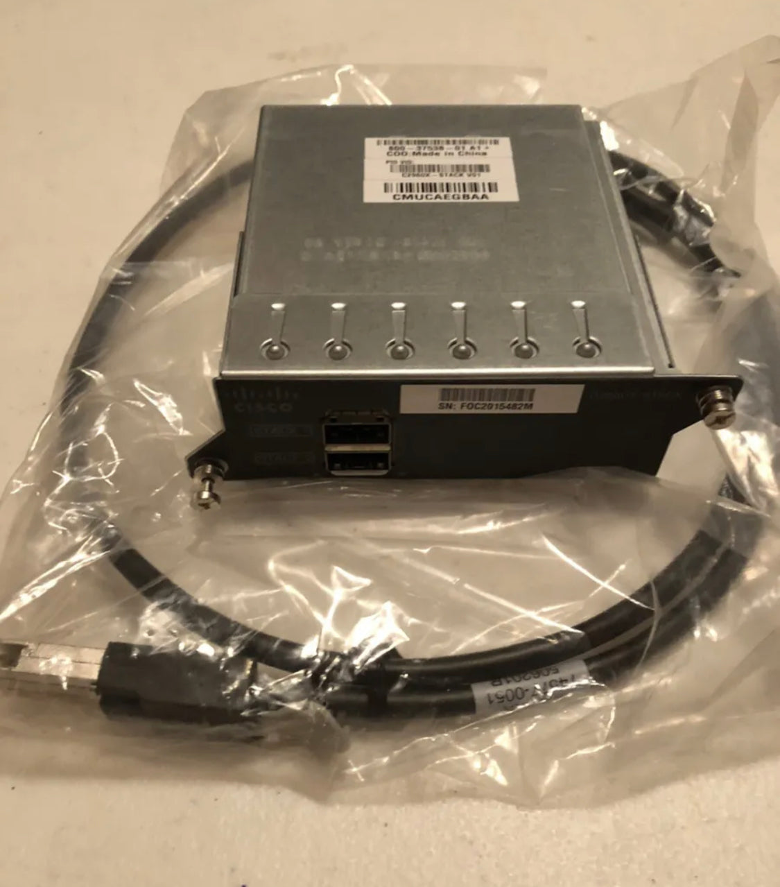 C2960X-STACK mit Kabel CAB-STK-E-1M Cisco FlexStack-Plus Stacking-Modul 1 Meter