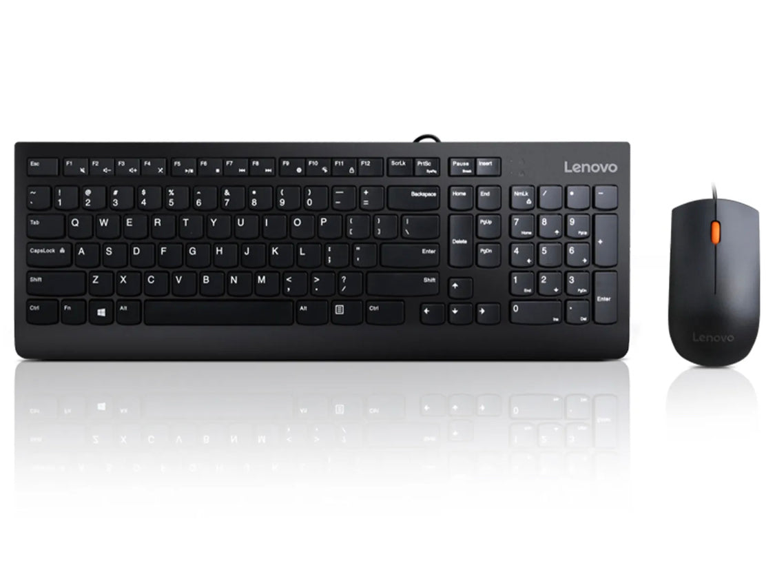 Комбинация проводной клавиатуры и мыши Lenovo