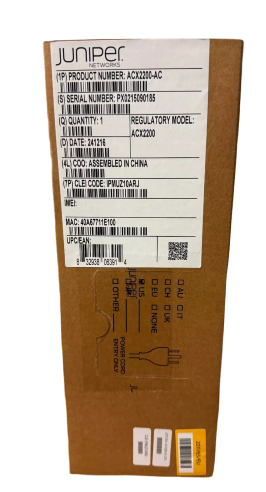NEW Juniper ACX2200-AC ACX2200 Universal Access Router 650-047693