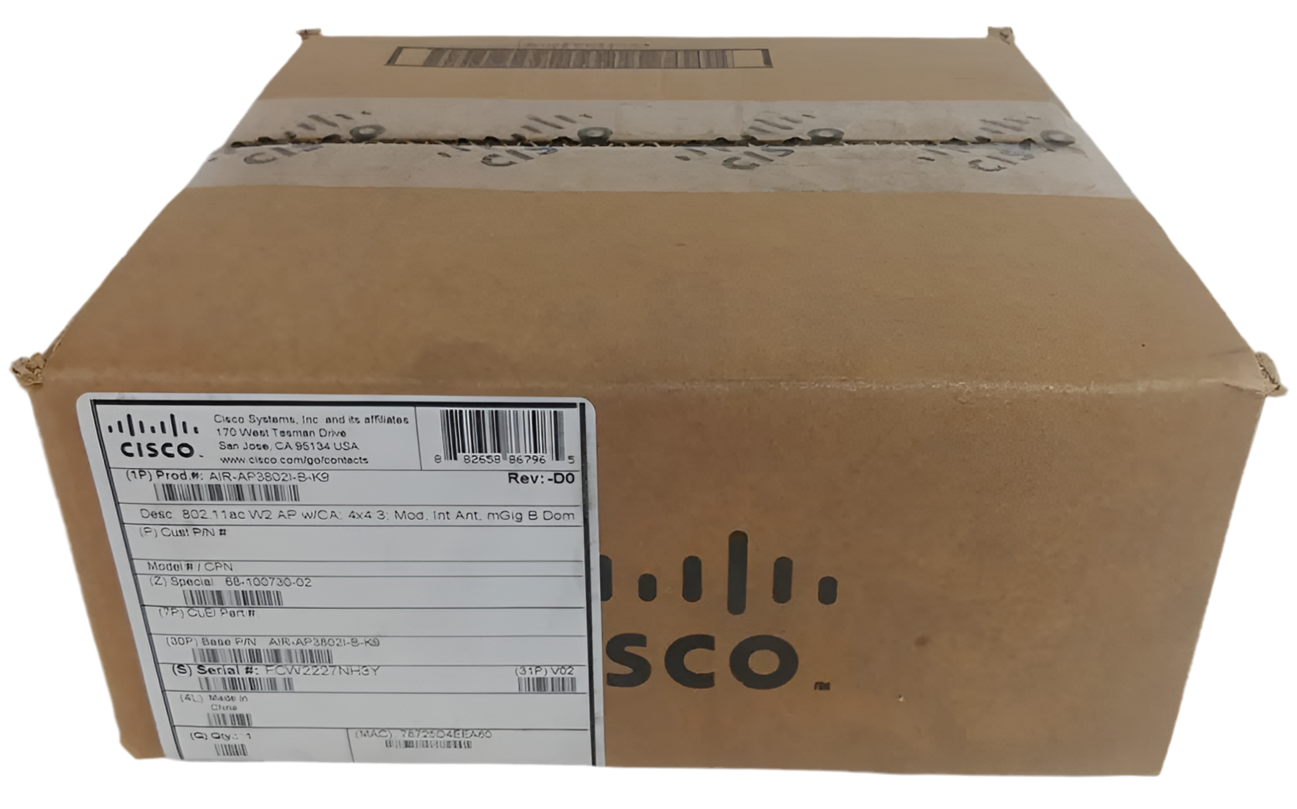 Neuer Cisco AIR-AP3802I-B-K9 Aironet Wireless 802.11ac Access Point