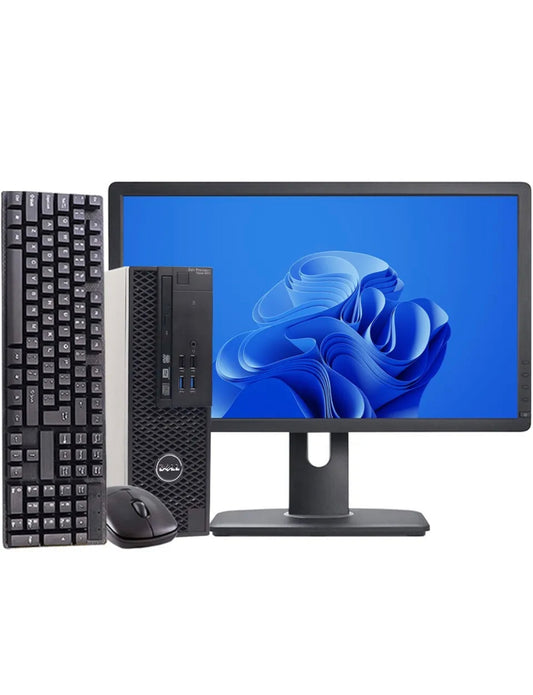Настольный компьютер Dell PC i5, 16 ГБ ОЗУ, твердотельный накопитель 240 ГБ, 24-дюймовый ЖК-дисплей, Windows 10, домашняя, Wi-Fi