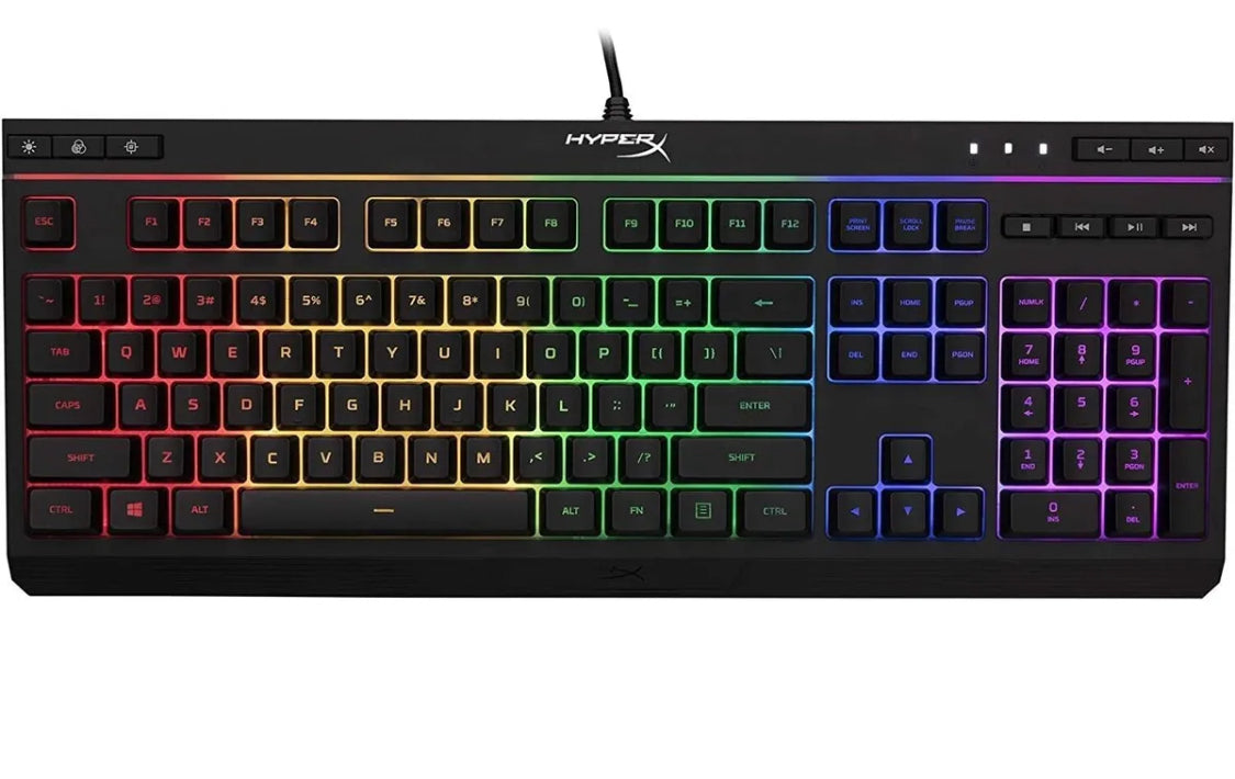 HyperX Alloy Core Membran-Gaming-Tastatur – RGB-LED, SCHWARZ, Windows 10/8.1/8/7