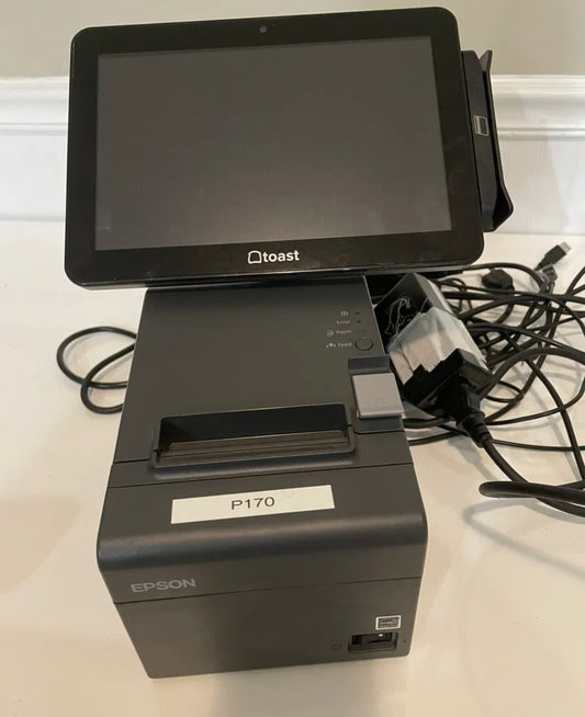 ELO ESY10i1B 10-Zoll-Touchscreen-Toast-Kassensystem – mit EMV-Kartenleser/Drucker