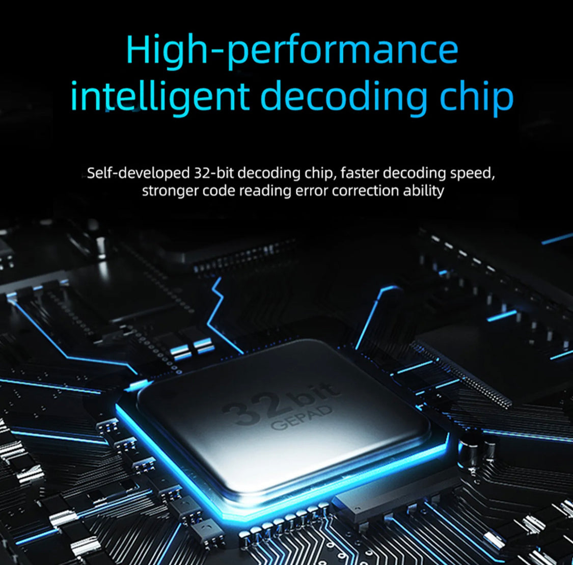 Handheld-USB-1D-2D-QR-Barcode-Scanner, kabelgebundener Barcode-Leser mit Ständer P3V6