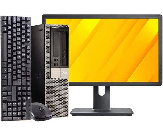 Настольный компьютер Dell i5, 8 ГБ ОЗУ, 1 ТБ, жесткий диск, 20-дюймовый ЖК-дисплей, Windows 10, домашний Wi-Fi, DVD/RW