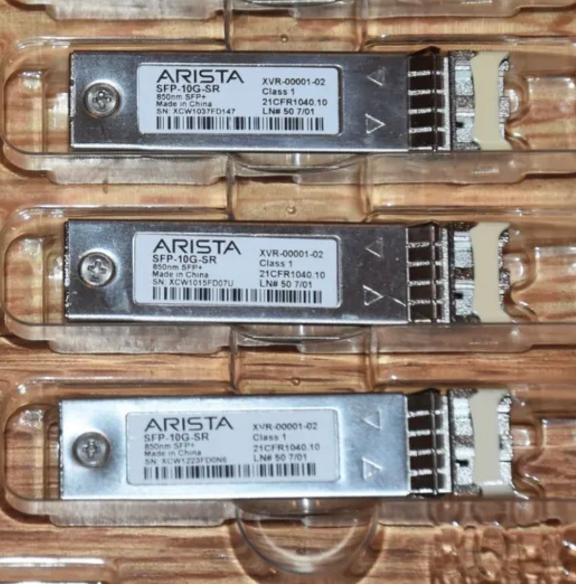 Arista SFP-10G-SR-ARISTA 10 ГБ 850 нм SFP+ XVR-00001-02