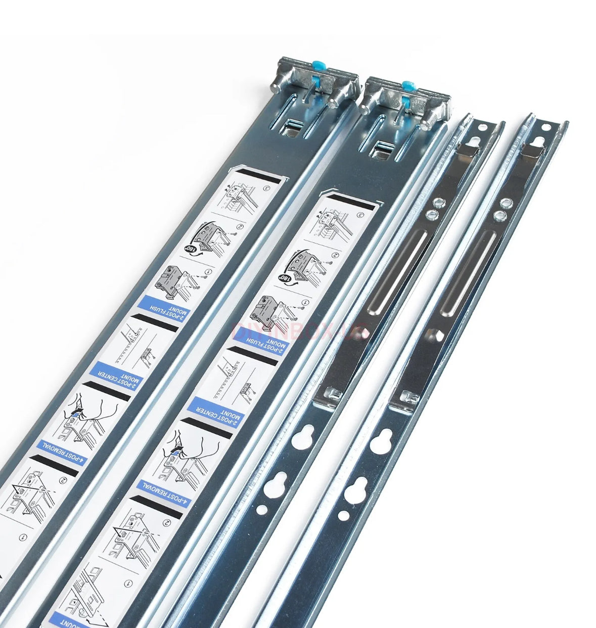 New For Dell PowerEdge R320 R420 R620 R630 1U Static Ready Rail Rails Kit 053D7M