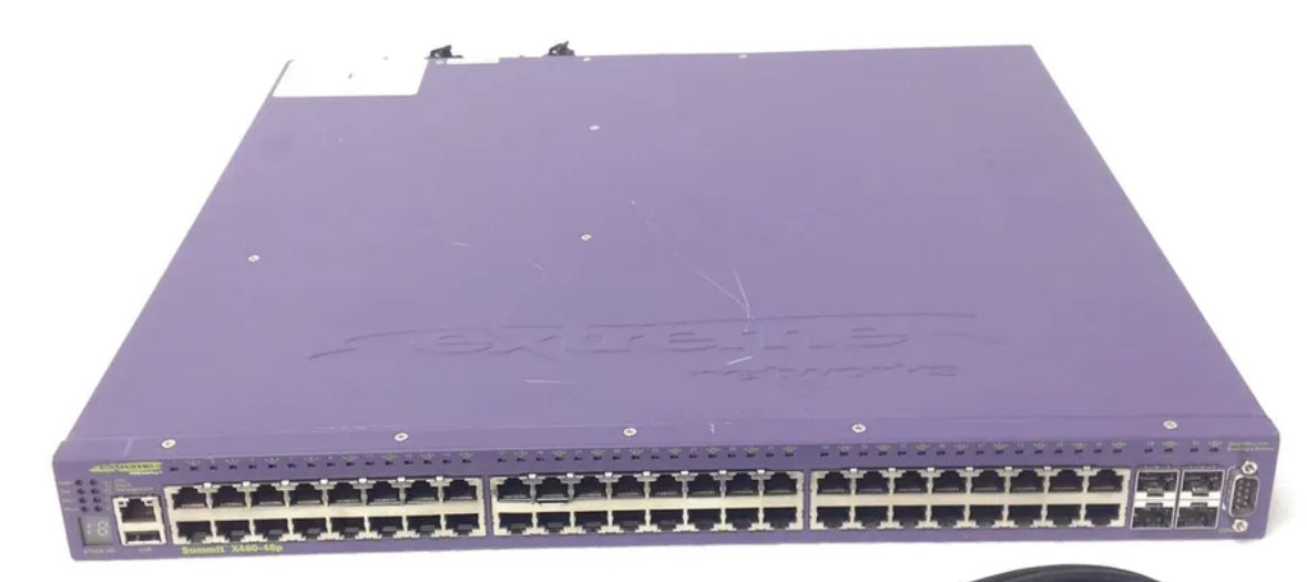 Extreme Networks 16404 Summit X460-48P 48 Ports Network Switch w/Stacking Module