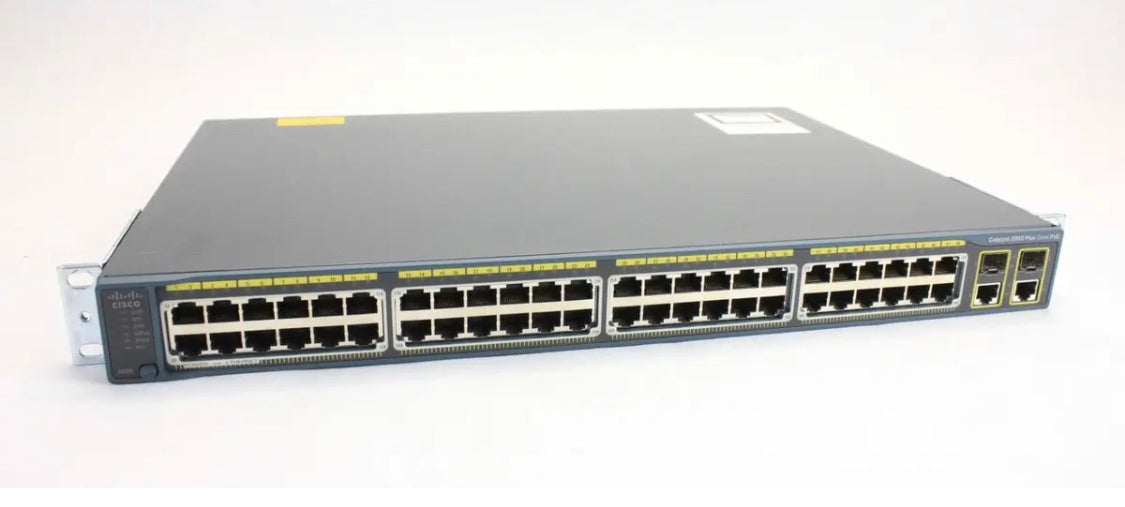 Cisco Catalyst 2960 WS-C2960-48PST-S 48-Port-PoE-Gigabit-Ethernet-Netzwerk-Switch