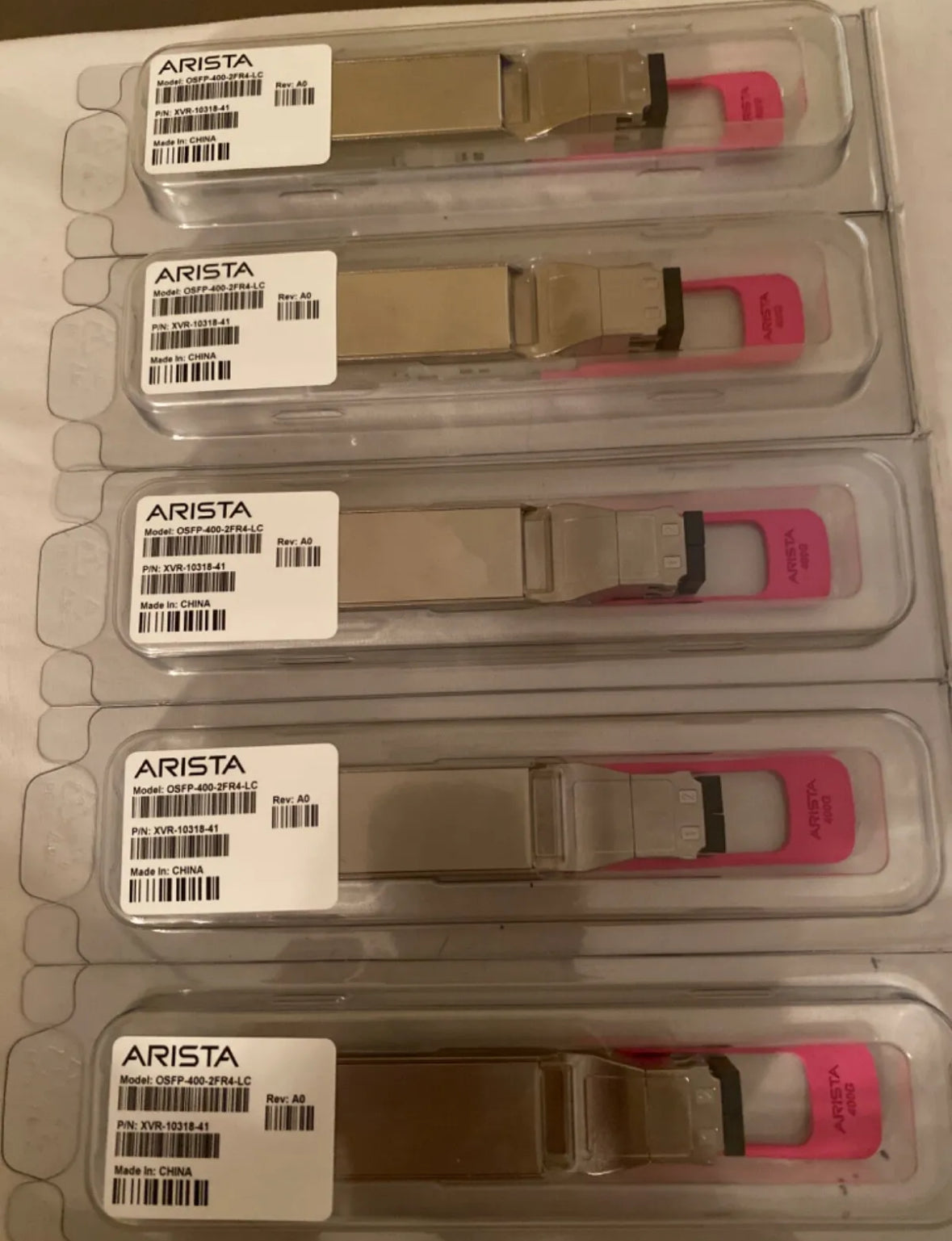 Original ARISTA OSFP-400G-FR4 400GBASE-FR4-LC Nagelneu im CLAMSHELL. Auf Lager