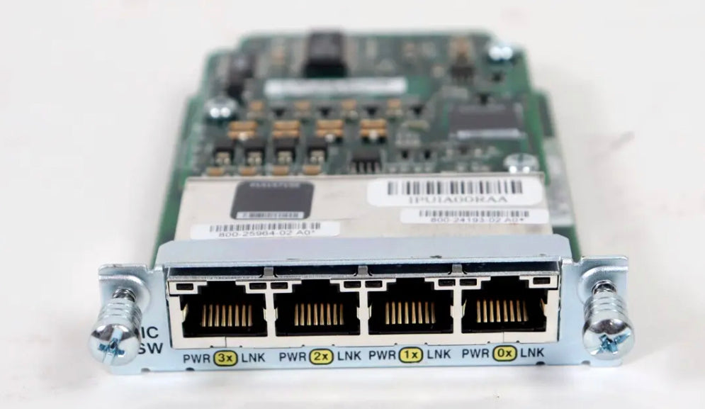 Cisco HWIC-4ESW 4-Port-10/100-Ethernet-Switch-Schnittstellenkarte, Original 73-8374-06