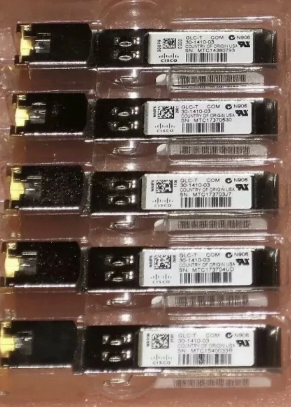 ECHTER Cisco GLC-T 1000BASE-T 50+ auf Lager V03 & V04 30-1410 Getestet!