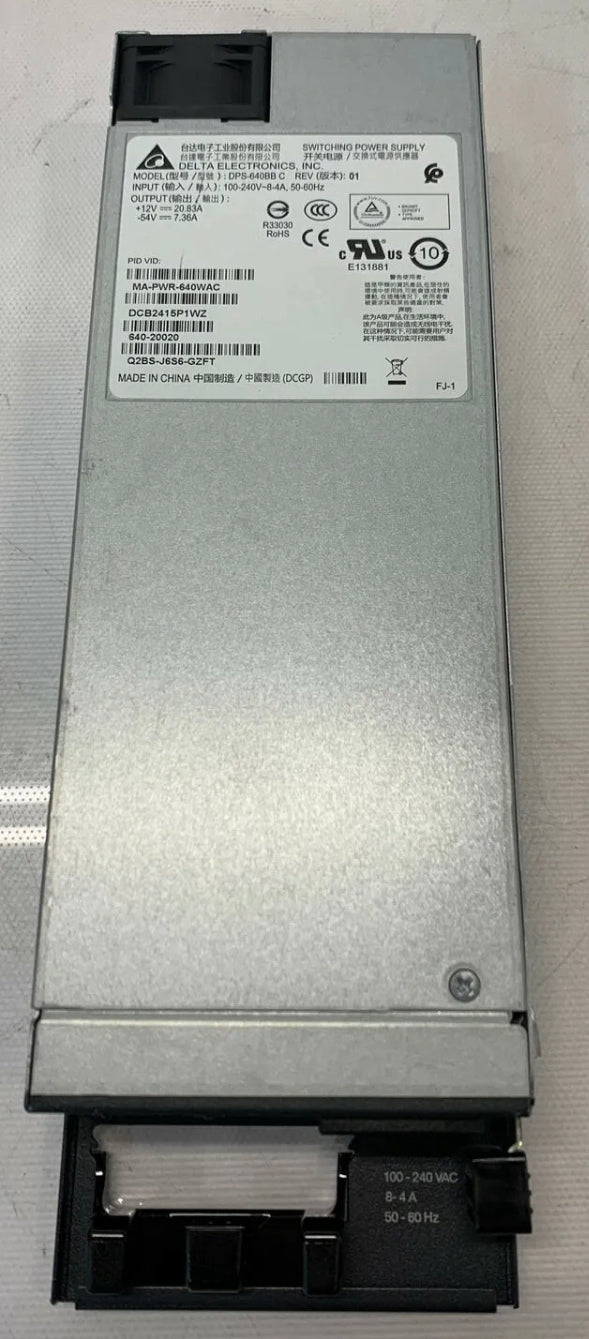 Блок питания Cisco MA-PWR-640WAC 640 Вт DPS-640BB Meraki MS 320 Коммутатор серии 350