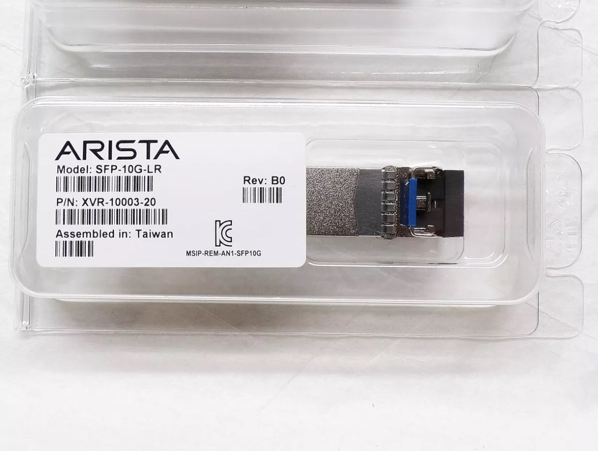 Genuine ARISTA SFP-10G-LR ~ NEW ~ 10GBASE-LR XVR-10003-20