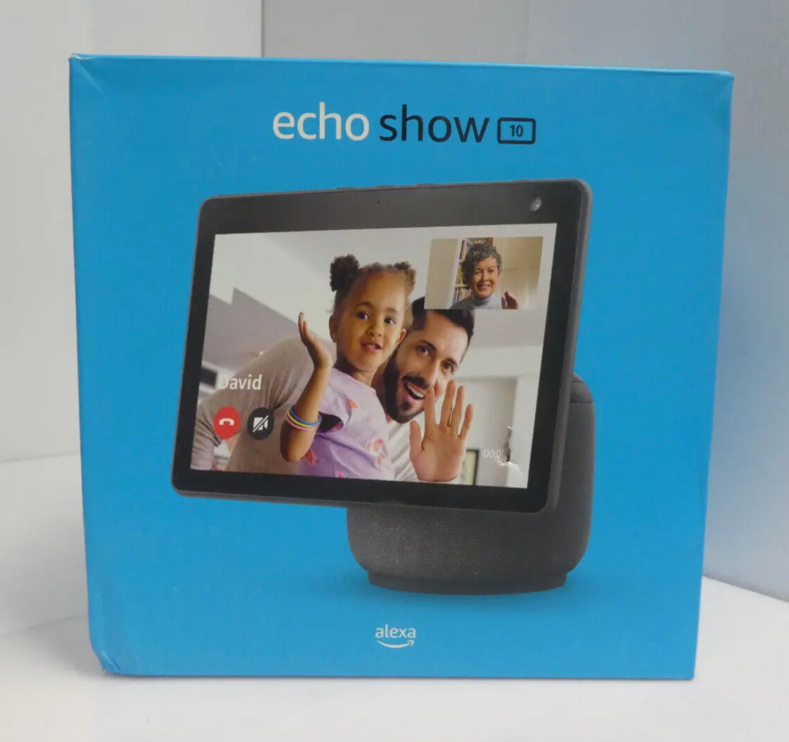 Amazon Echo Show 10 (3-го поколения) Smart Display HD с технологией Motion и Alexa Charcoal, новинка