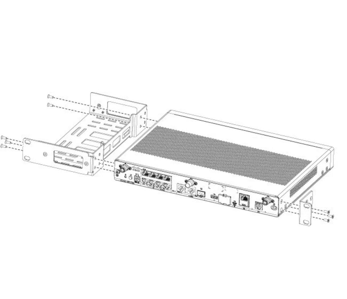 1RU Rack mount for Cisco 1000 ISR Routers / ACS-1100-RM-19