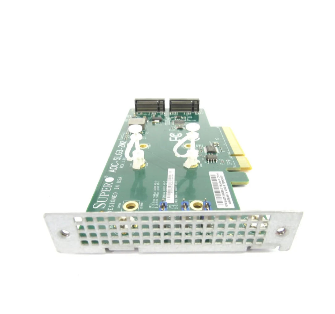 Supermicro AOC-SLG3-2M2-O PCIe 3.0 x8 LP 2x NVMe M.2 SSD-Zusatzkarte Low Profile