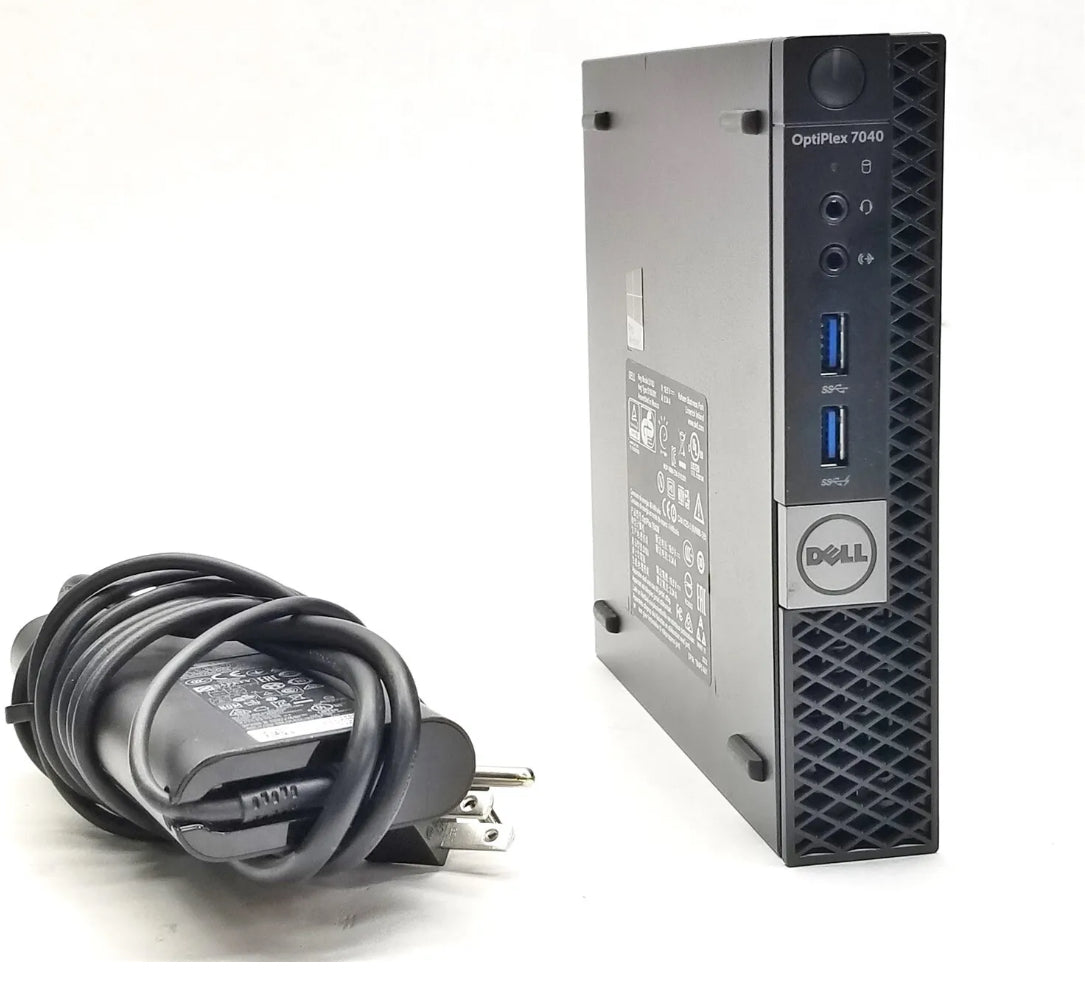 Твердотельный накопитель Dell OptiPlex 7040 i7-6700T, 2,8 ГГц, 16 ГБ, 1 ТБ, микрокомпьютер Windows 11 с адаптером переменного тока